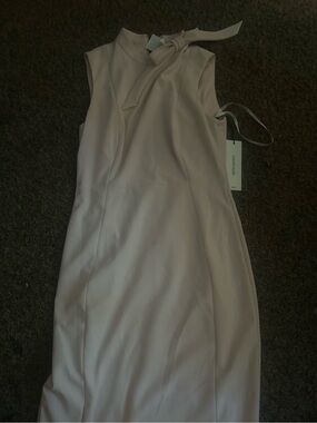 Calvin Klein Midi Sheath Dress in Blush